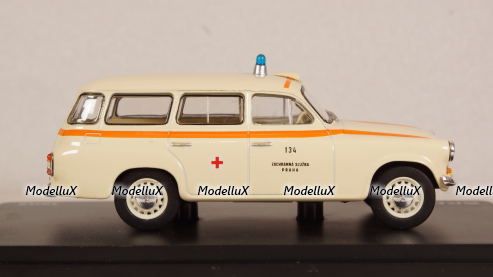 Skoda 1202 SW station wagon AMBULANCE 1964, 143ABSX-728XO, Abrex 1:43