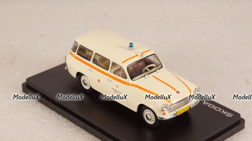 Skoda 1202 SW station wagon AMBULANCE 1964, 143ABSX-728XO, Abrex 1:43