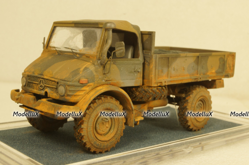 Mercedes Unimog U426 Армия Аргентины камуфляж со следами эксплуатации, KV мастерская 1:43