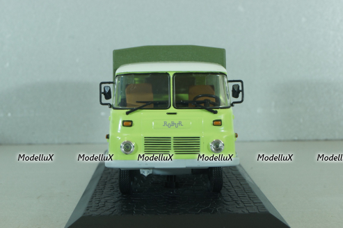 Robur LD 3001 truck with canvas top, light green, Atlas 1:43
