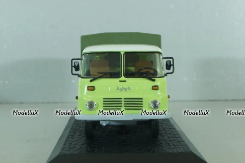 Robur LD 3001 truck with canvas top, light green, Atlas 1:43