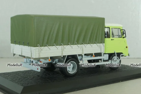 Robur LD 3001 truck with canvas top, light green, Atlas 1:43