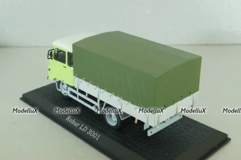 Robur LD 3001 truck with canvas top, light green, Atlas 1:43
