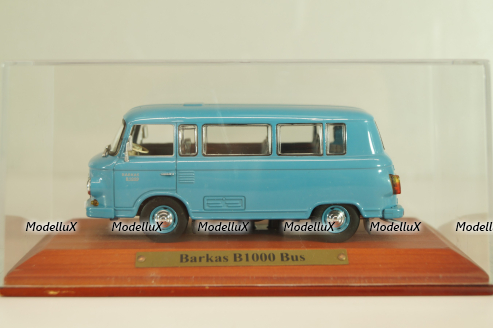 Barkas B1000 bus 1961, blue, 7130106, DDR-Auto Kollektion #6, Atlas 1:43