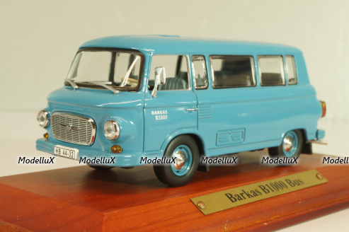 Barkas B1000 bus 1961, blue, 7130106, DDR-Auto Kollektion #6, Atlas 1:43