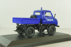 Mercedes Unimog U411 THW 1956, Blue, Atlas 1:43