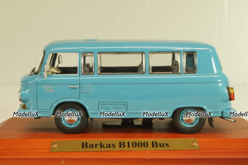 Barkas B1000 bus 1961, blue, 7130106, DDR-Auto Kollektion #6, Atlas 1:43
