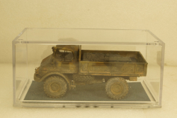 Mercedes Unimog U426 Армия Аргентины камуфляж с боковыми стеклами и со следами эксплуатации, KV мастерская 1:43