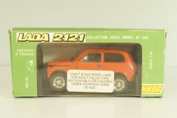 Ваз-2121 Лада Нива, март 1995г., красная, Тантал/Радон 1:43