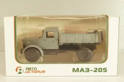 Маз-205 самосвал, серый, Автоистория 1:43