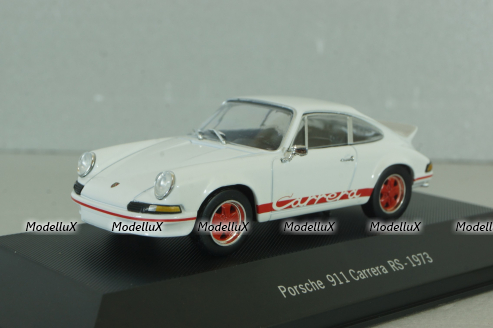 Porsche 911 Carrera RS 1973, white, Atlas 1:43