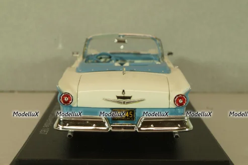 Ford Fairlane 500 Vonvertible 1957, blue/white, 46045, Neo 1:43