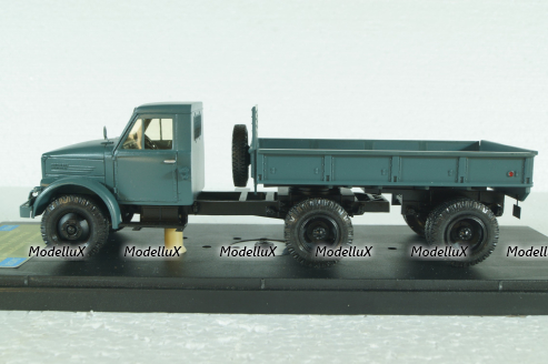 Газ-51 Автопоезд Автороты №1 Рижской Конторы "Центрзоготовзерно", МБК 1:43