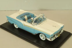 Ford Fairlane 500 Vonvertible 1957, blue/white, 46045, Neo 1:43