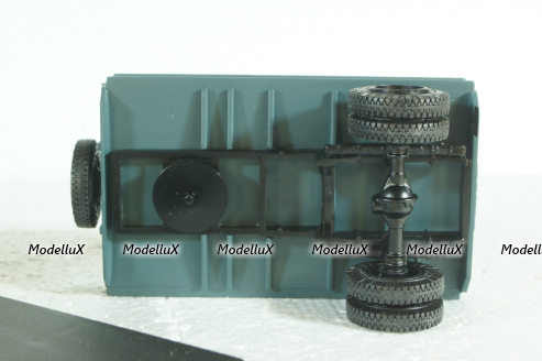 Газ-51 Автопоезд Автороты №1 Рижской Конторы "Центрзоготовзерно", МБК 1:43