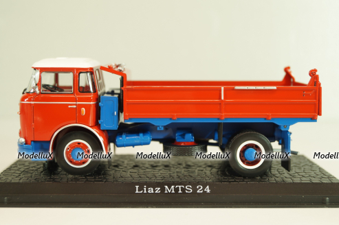 Liaz MTS 24 dump truck 1972, red, 8506065, Atlas 1:43