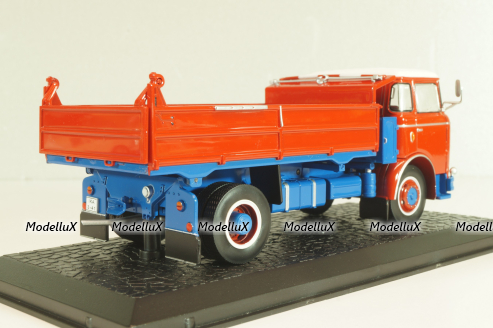 Liaz MTS 24 dump truck 1972, red, 8506065, Atlas 1:43