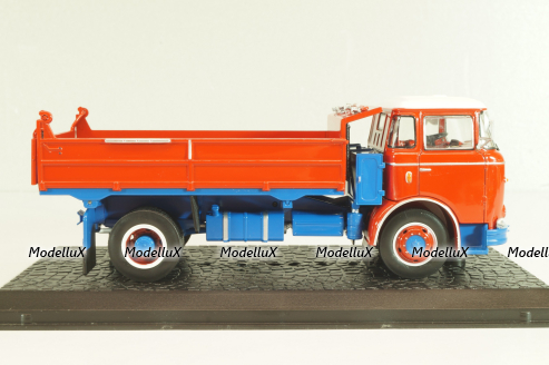 Liaz MTS 24 dump truck 1972, red, 8506065, Atlas 1:43