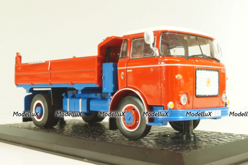 Liaz MTS 24 dump truck 1972, red, 8506065, Atlas 1:43