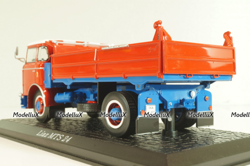 Liaz MTS 24 dump truck 1972, red, 8506065, Atlas 1:43