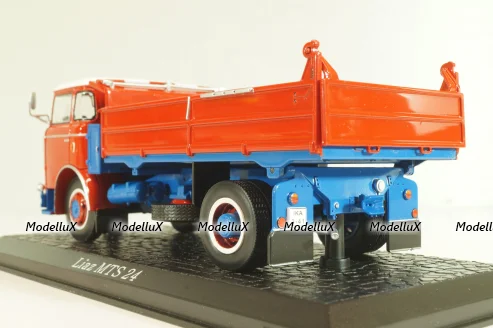 Liaz MTS 24 dump truck 1972, red, 8506065, Atlas 1:43