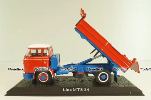 Liaz MTS 24 dump truck 1972, red, 8506065, Atlas 1:43