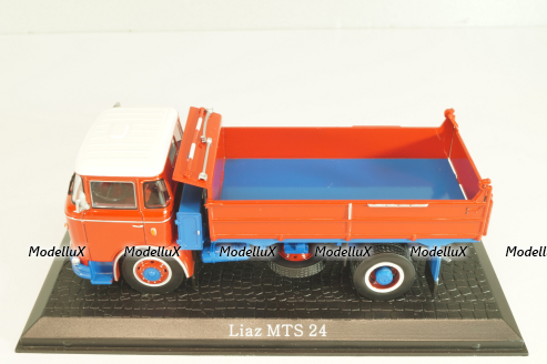 Liaz MTS 24 dump truck 1972, red, 8506065, Atlas 1:43