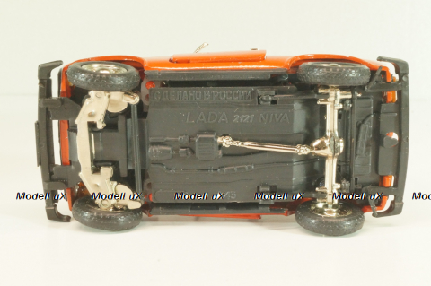 Ваз-2121 Лада Нива, март 1995г., красная, Тантал/Радон 1:43
