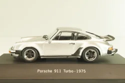 Porsche 911(930) Turbo 1975, silver, 7114005, Atlas Porsche Collection, 1:43