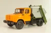 КО-450(4333) мусоровоз на шасси Зил-4333, оранжевый/серый, 101883, Автоистория 1:43