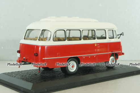 Robur LO 3000 FR 2-M/B 21 1973, red/beige, Atlas 1:43