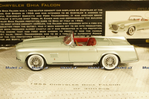 Chrysler Ghia Falcon 1955 Light Green Metallic, 437143030, Minichamps 1:43