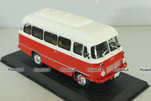 Robur LO 3000 FR 2-M/B 21 1973, red/beige, Atlas 1:43