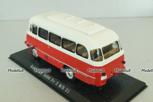 Robur LO 3000 FR 2-M/B 21 1973, red/beige, Atlas 1:43