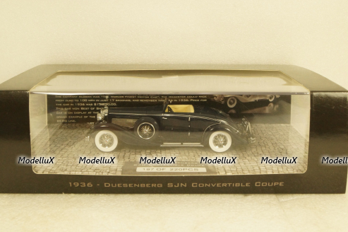 Duesenberg SJN Convertible Coupe 1936, 437150332,  Minichamps 1:43