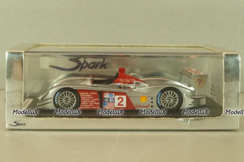 Audi R8 "Last race" #2, winner Lime Rock Park ALMS 2006, silver, S0677, Spark 1:43