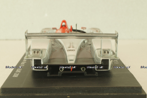 Audi R8 "Last race" #2, winner Lime Rock Park ALMS 2006, silver, S0677, Spark 1:43
