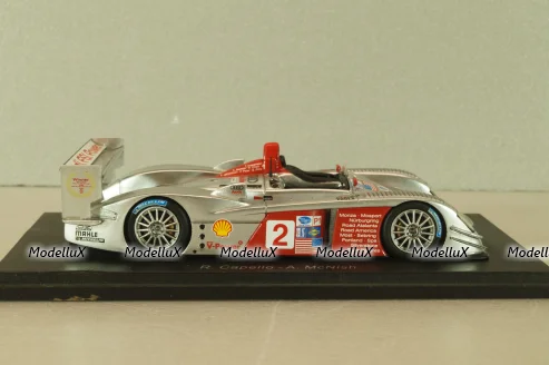 Audi R8 "Last race" #2, winner Lime Rock Park ALMS 2006, silver, S0677, Spark 1:43