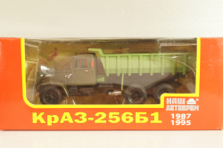 Краз-256Б1 самосвал 1987г, Хаки/зеленый, Н773, Наш Автопром 1:43