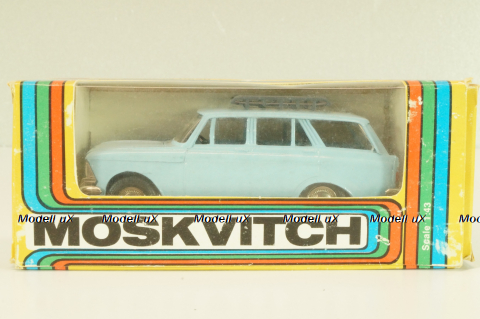 Москвич-427 с багажником, октябрь 1991г., голубой, Тантал/Радон 1:43