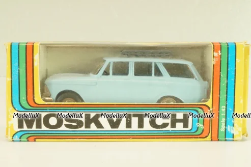 Москвич-427 с багажником, октябрь 1991г., голубой, Тантал/Радон 1:43