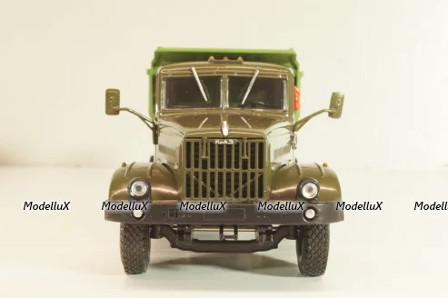 Краз-256Б1 самосвал 1987г, Хаки/зеленый, Н773, Наш Автопром 1:43
