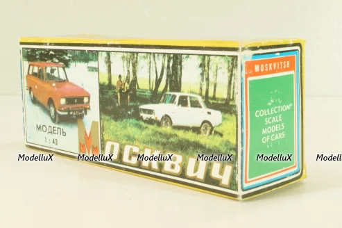 Москвич-427 с багажником, октябрь 1991г., голубой, Тантал/Радон 1:43