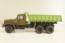 Краз-256Б1 самосвал 1987г, Хаки/зеленый, Н773, Наш Автопром 1:43