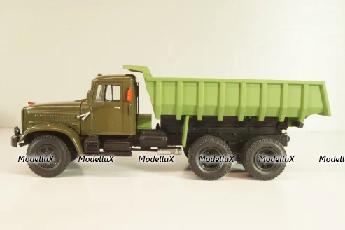 Краз-256Б1 самосвал 1987г, Хаки/зеленый, Н773, Наш Автопром 1:43