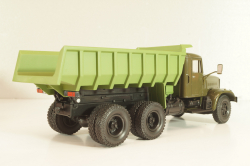Краз-256Б1 самосвал 1987г, Хаки/зеленый, Н773, Наш Автопром 1:43