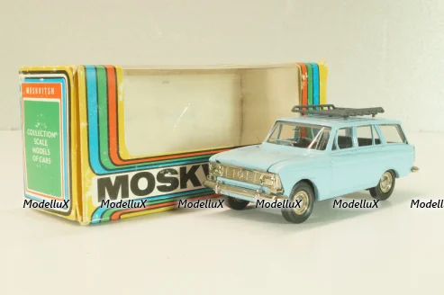 Москвич-427 с багажником, октябрь 1991г., голубой, Тантал/Радон 1:43