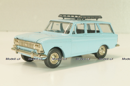 Москвич-427 с багажником, октябрь 1991г., голубой, Тантал/Радон 1:43