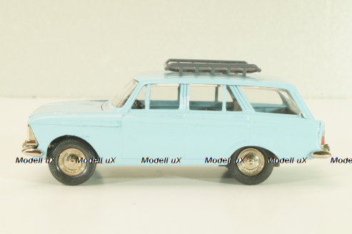 Москвич-427 с багажником, октябрь 1991г., голубой, Тантал/Радон 1:43