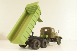 Краз-256Б1 самосвал 1987г, Хаки/зеленый, Н773, Наш Автопром 1:43